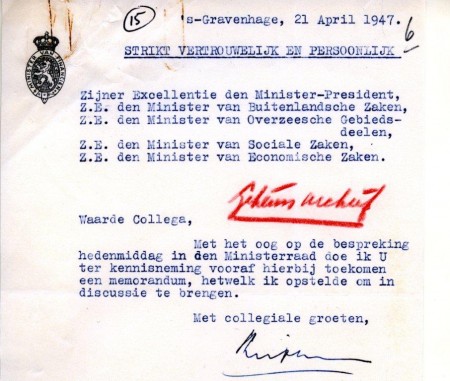 Brief van Lieftinck