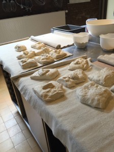 Porties van 350 gram deeg