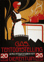 Affiche van een gastentoonstelling in Den Haag in 1925. 